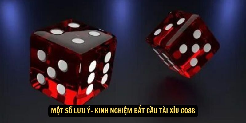 Một số lưu ý- Kinh nghiệm bắt cầu Tài Xỉu Go88